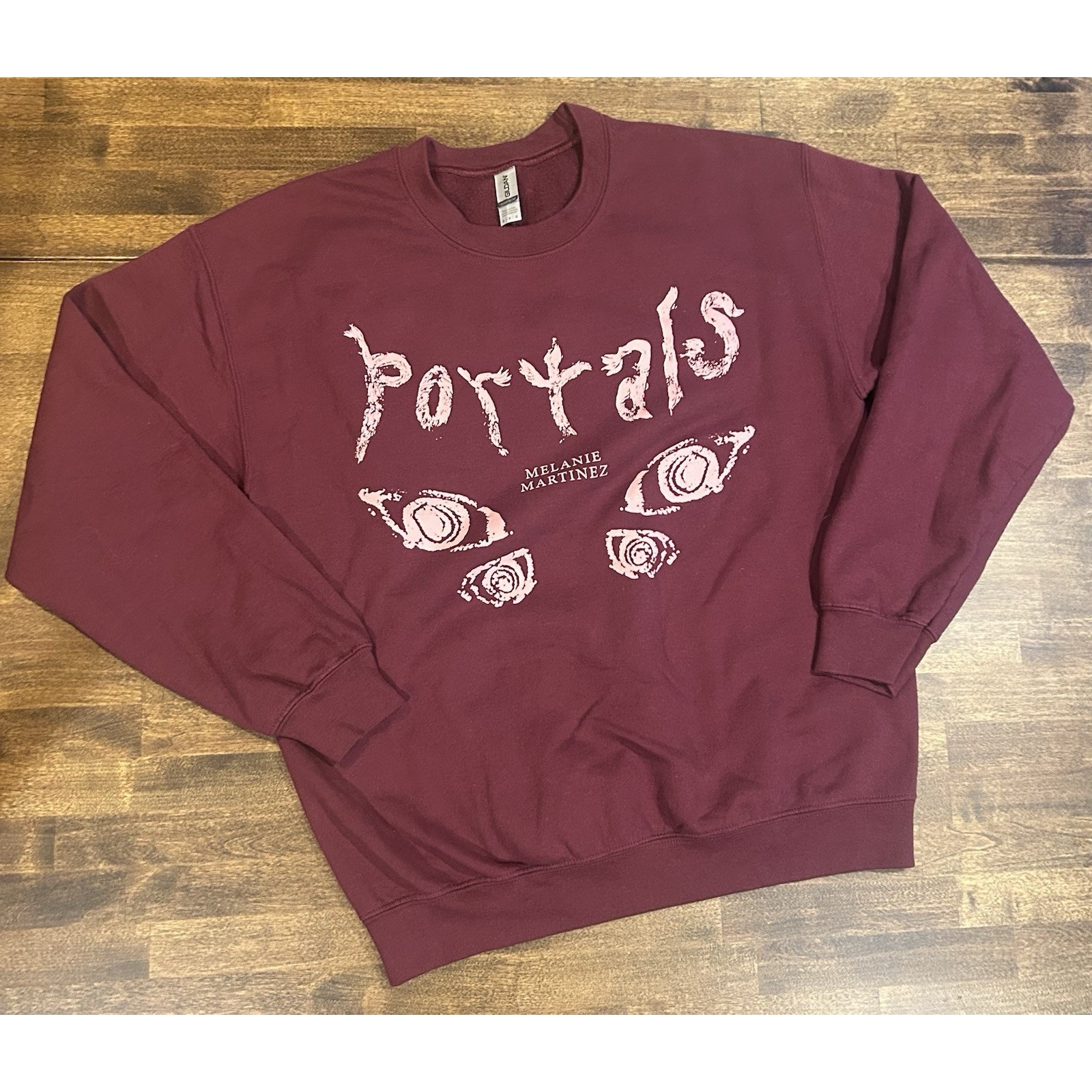 Melanie Martinez Crew Neck Sweatshirt Maroon Size M Portals